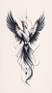 phoenix tattoo design ideas expressive color fire bird for upper shoulder