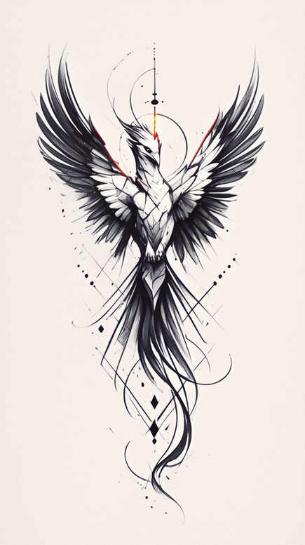 phoenix tattoo design ideas expressive color fire bird for upper shoulder