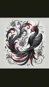phoenix tattoo design ideas Surrealism surreal lighting fire for full back