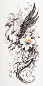 phoenix tattoo design ideas geometric hope symbol for temple