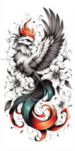 phoenix tattoo design ideas color depth legend stands for perseverance