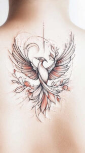 phoenix tattoo design ideas Realism seamless blend life symbol for hand
