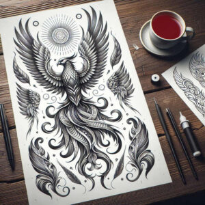 phoenix tattoo design ideas intricate mythology represents perseverance