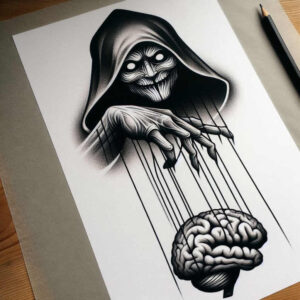 puppets-with-fine-line-neotraditional-layered-fill-for-palm – tattoo design ideas free ai generated – Gallery: puppets-inkby-ai