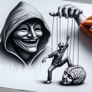 puppets tattoo design ideas Surrealism blurred edges hand-carved for ribs