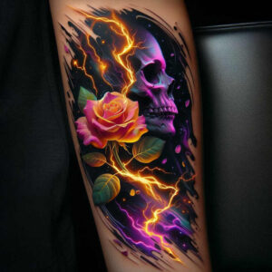 detailed-rose-tattoo – tattoo design ideas free ai generated – tiny-tattoo – for-lower-thigh – Gallery: roses-inkby-ai
