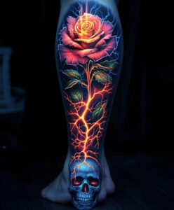 organic-line-rose-tattoo – tattoo design ideas free ai generated – fine-dot – for-wrist – Gallery: roses-inkby-ai