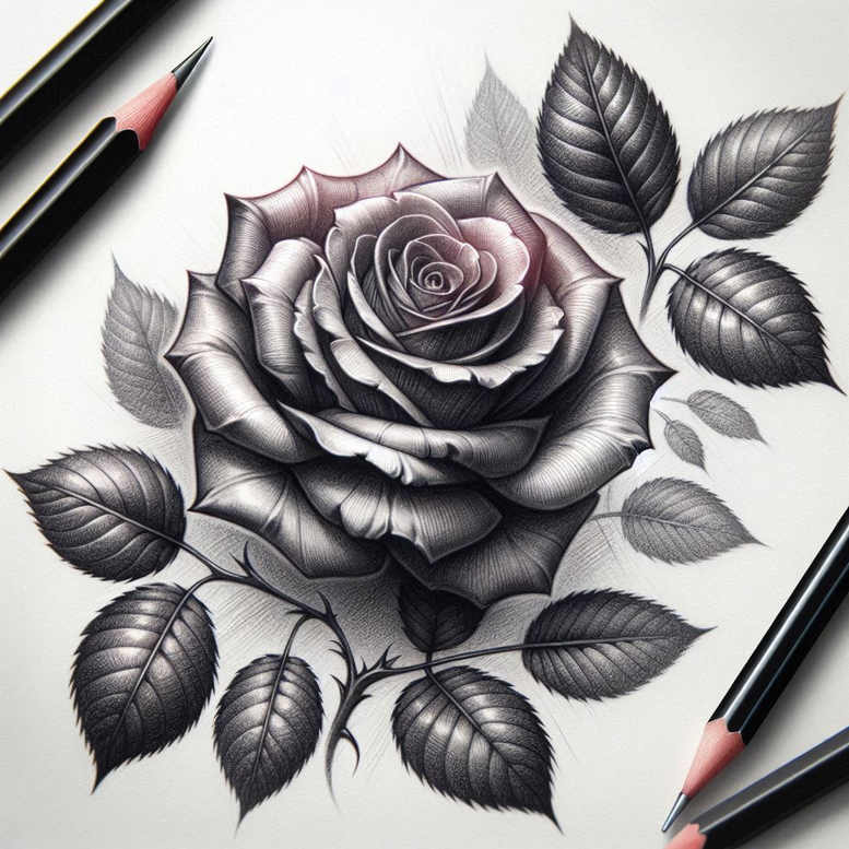 protection-symbol-rose-tattoo – tattoo design ideas free ai generated – subtle – for-scapula – Gallery: roses-inkby-ai