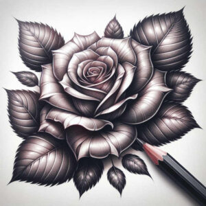rose-inspiration-tattoo-for-men – tattoo design ideas free ai generated – mini-geometry – for-stomach – Gallery: roses-inkby-ai