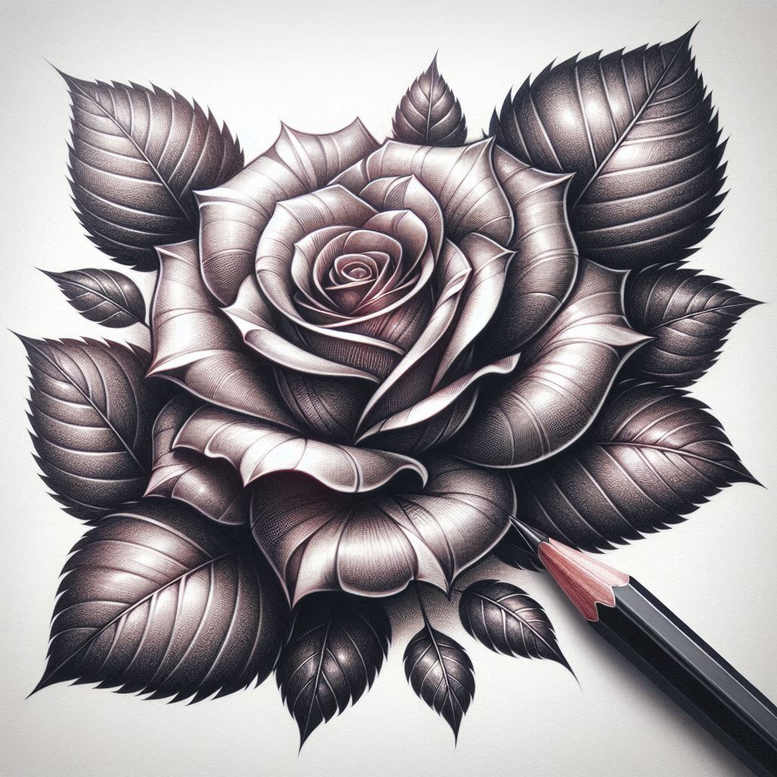 rose-inspiration-tattoo-for-men – tattoo design ideas free ai generated – mini-geometry – for-stomach – Gallery: roses-inkby-ai