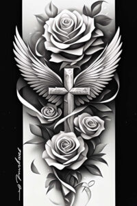 rose-inspiration-tattoo-for-men – tattoo design ideas free ai generated – pure-motif – for-wrist-side – Gallery: roses-inkby-ai
