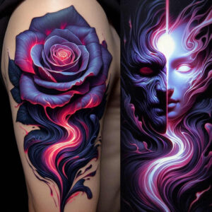 rose-symbolic-meaning-tattoo – tattoo design ideas free ai generated – small-detail – for-shin – Gallery: roses-inkby-ai