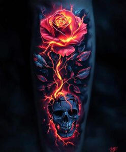 roses tattoo design ideas textured shading beauty and pain for shoulder blade