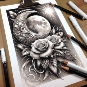 roses tattoo design ideas balanced color blooming life stands for courage