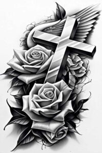 roses tattoo design ideas Realism crisp detail delicate stem for stomach