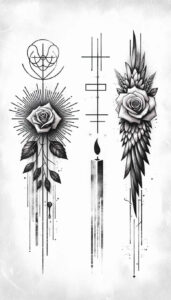 roses tattoo design ideas soft shadows elegance for knee