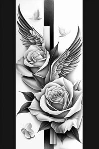 roses tattoo design ideas vintage influence garden spirit for lower leg