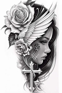 roses tattoo design ideas metallic natural spiral symbol of resilience