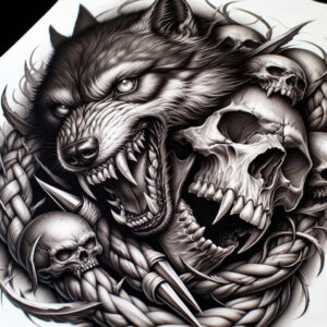 colorful-skull-tattoo – tattoo design ideas free ai generated – supernatural – for-back-shoulder – Gallery: skulls-inkby-ai