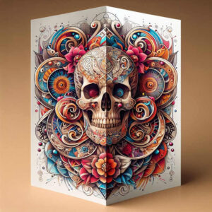 detailed-skull-tattoo – tattoo design ideas free ai generated – bleeding – for-upper-chest – Gallery: skulls-inkby-ai