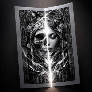 detailed-skull-tattoo – tattoo design ideas free ai generated – faded-memory – for-fingers – Gallery: skulls-inkby-ai