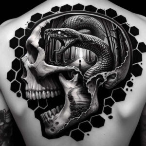minimalist-skull-tattoo – tattoo design ideas free ai generated – nightmare – for-upper-thigh – Gallery: skulls-inkby-ai