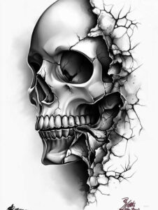 mystical-symbol-skull-tattoo – tattoo design ideas free ai generated – silence – for-triceps – Gallery: skulls-inkby-ai