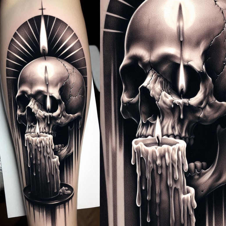 skulls tattoo design ideas light play anatomy for arm