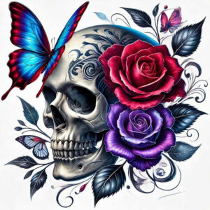skulls tattoo design ideas clean lines bone meaning courage