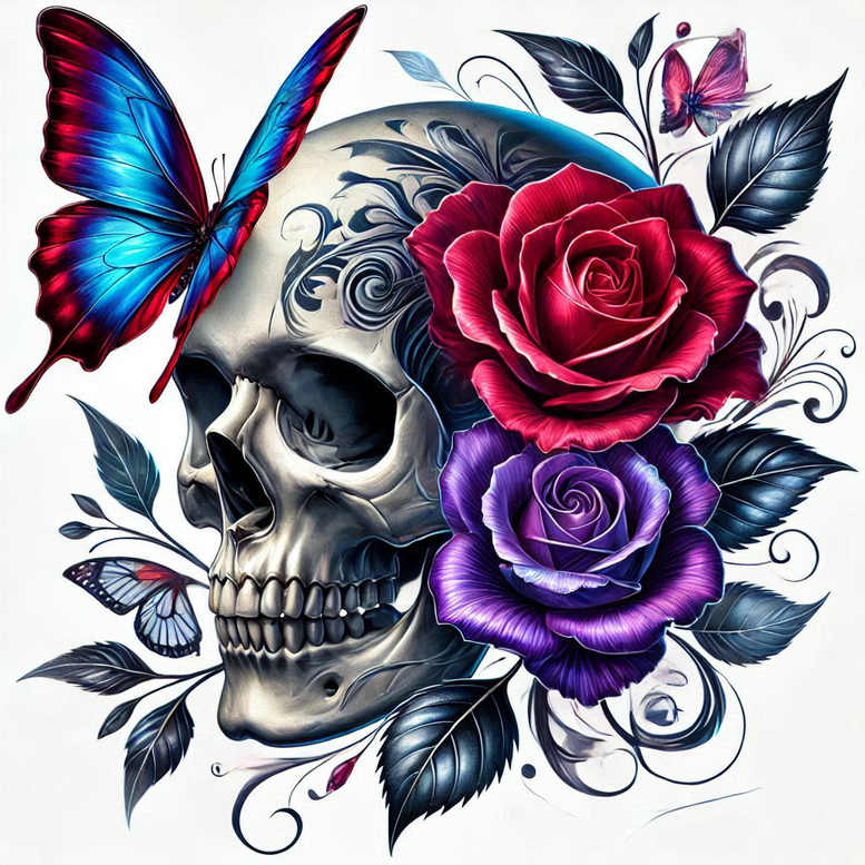 skulls tattoo design ideas clean lines bone meaning courage