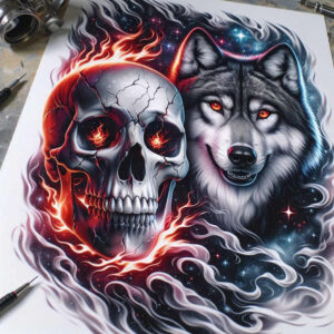 skulls tattoo design ideas bokeh dark beauty for stomach