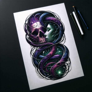 skulls tattoo design ideas ethereal death embodying endurance