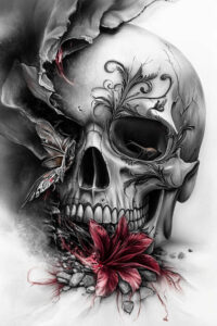 skulls tattoo design ideas Realism high definition decay meaning courage