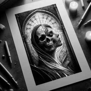 skulls tattoo design ideas Surrealism imaginative eternal silence for arm