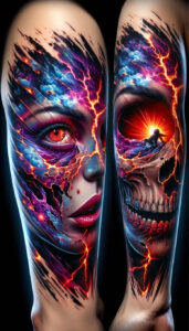 skulls tattoo design ideas minimalist gothic for chest