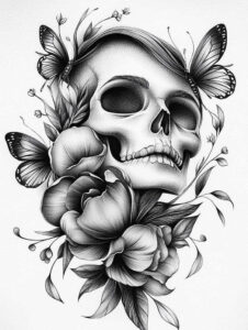 skulls tattoo design ideas bokeh life reminder embodying determination