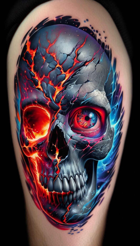 skulls tattoo design ideas deep-shading morbid elegance for fingers
