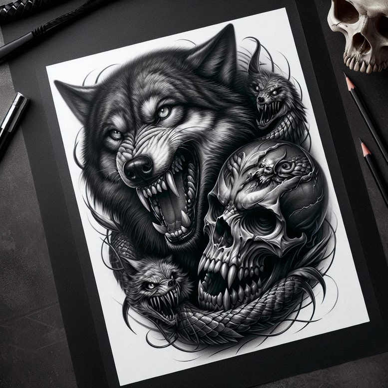 skulls tattoo design ideas Realism true skin morbid elegance for palm