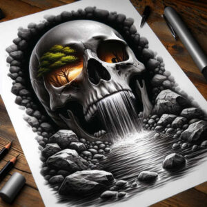 skulls tattoo design ideas surreal morbid elegance stands for endurance