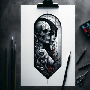 skulls tattoo design ideas Surrealism unconscious imagery silent watcher for elbow