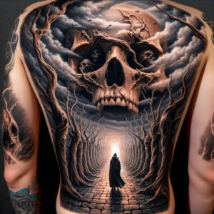 skulls tattoo design ideas elaborate spiritual end embodying courage