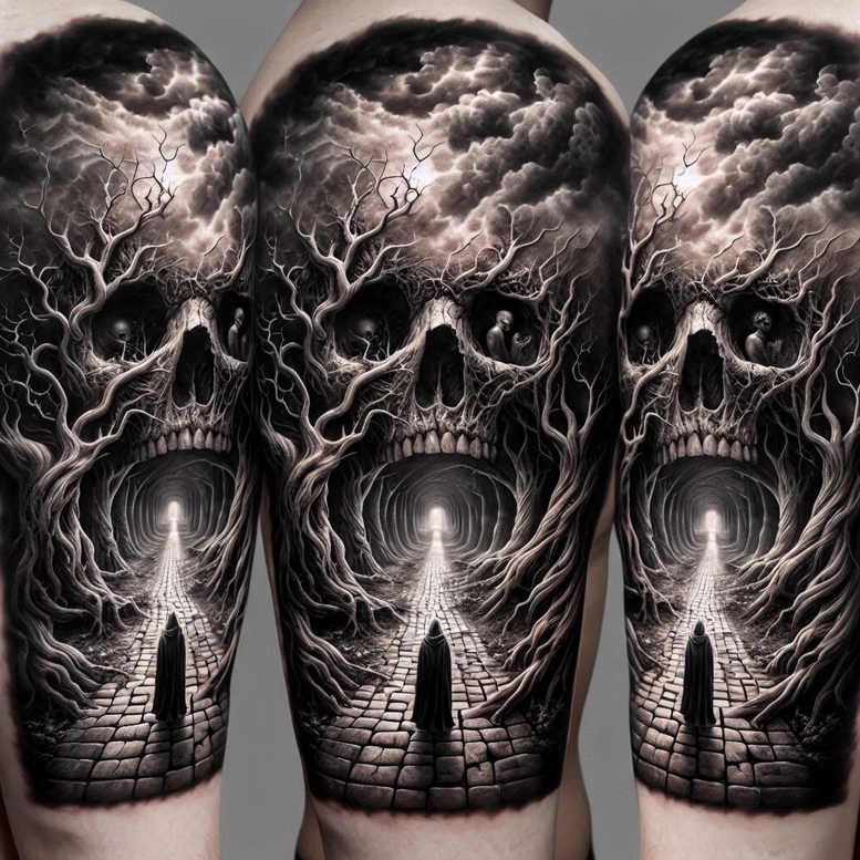 skulls tattoo design ideas classic motifs spiritual end for biceps
