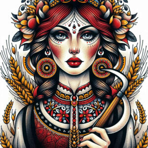 slowianskie-rytualy-ochronne-realism-optical-illusion-for-shoulder-blade – tattoo design ideas free ai generated – Gallery: slavic-mythology-inkby-ai