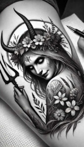 slowianskie-symbole-surrealism-melted-shapes-for-sternum – tattoo design ideas free ai generated – Gallery: slavic-mythology-inkby-ai