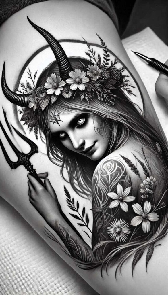 slowianskie-symbole-surrealism-melted-shapes-for-sternum – tattoo design ideas free ai generated – Gallery: slavic-mythology-inkby-ai