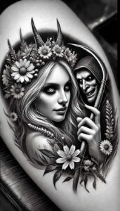 slowianskie-opowiesci-magiczne-neotraditional-refined-color-palette-for-neck – tattoo design ideas free ai generated – Gallery: slavic-mythology-inkby-ai