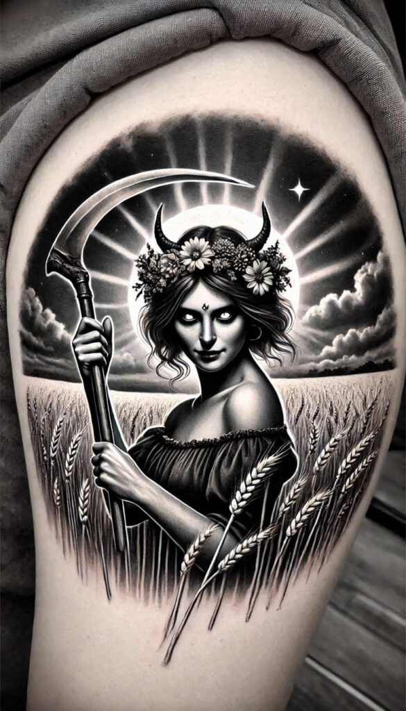 slowianska-mitologia-ludowa-realism-deep-shadows-for-foot – tattoo design ideas free ai generated – Gallery: slavic-mythology-inkby-ai