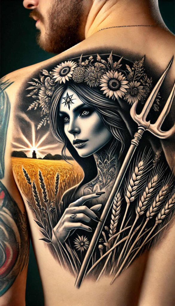 slowianskie-bostwa-swiatla-neotraditional-vivid-detail-for-side – tattoo design ideas free ai generated – Gallery: slavic-mythology-inkby-ai