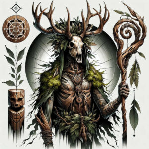 slowianskie-postacie-mitologiczne-neotraditional-dynamic-color-for-calf – tattoo design ideas free ai generated – Gallery: slavic-mythology-inkby-ai