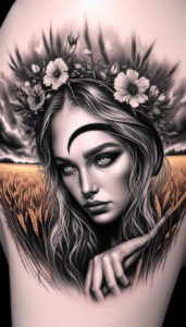 slowianskie-symbole-harmonii-realism-skin-realism-for-nape – tattoo design ideas free ai generated – Gallery: slavic-mythology-inkby-ai